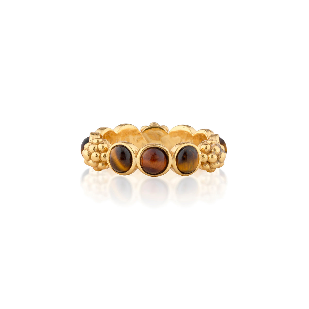 Berry Gem Ring in Tiger's Eye, Capucine de Wulf