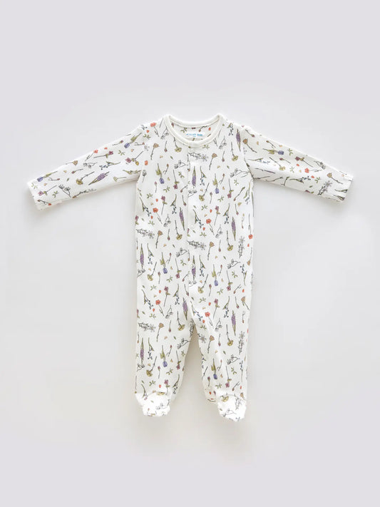 Baby Footed Onesie in Spring | Atelier Babbi