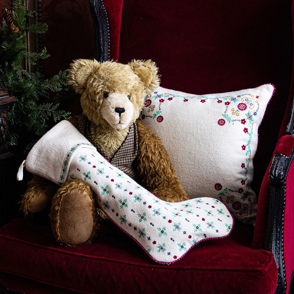 Juliska Heidi Embroidered Stocking