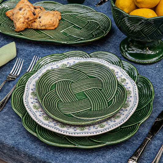 Juliska Le Panier Mystic Knot Charger/Platter in Basil