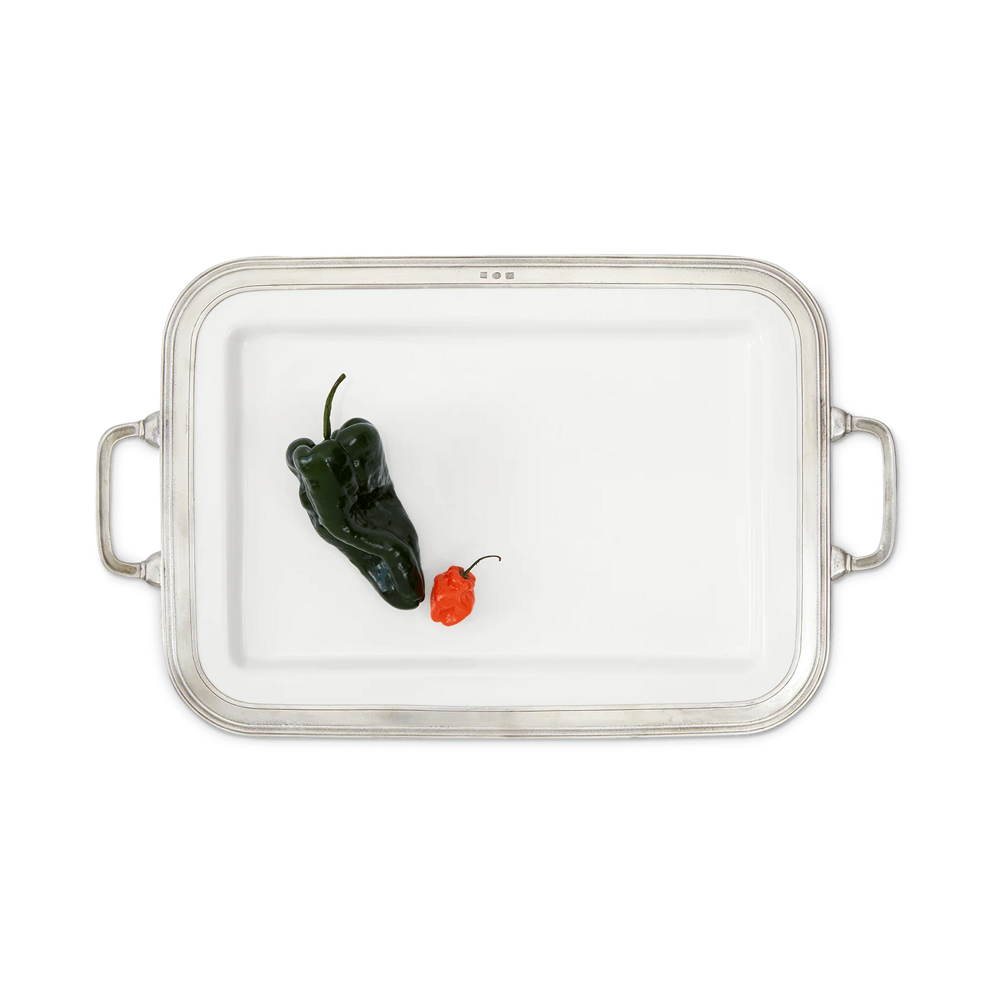 Gianna Rectangular Platter with Handles | MATCH Pewter