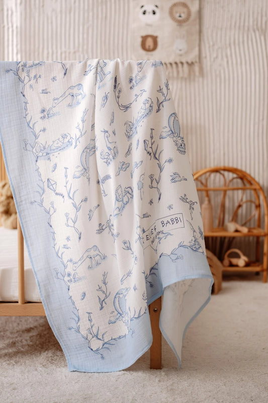 Double-Layer Muslin Blanket, Toile Large | Atelier Babbi