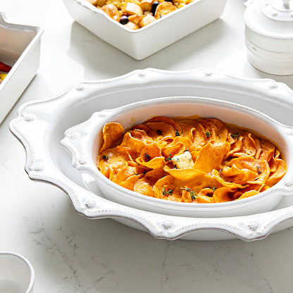 Juliska Berry & Thread Whitewash Oval Baker Set