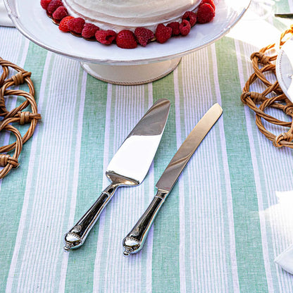 Juliska Berry & Thread Polished Cake Knife & Server Set