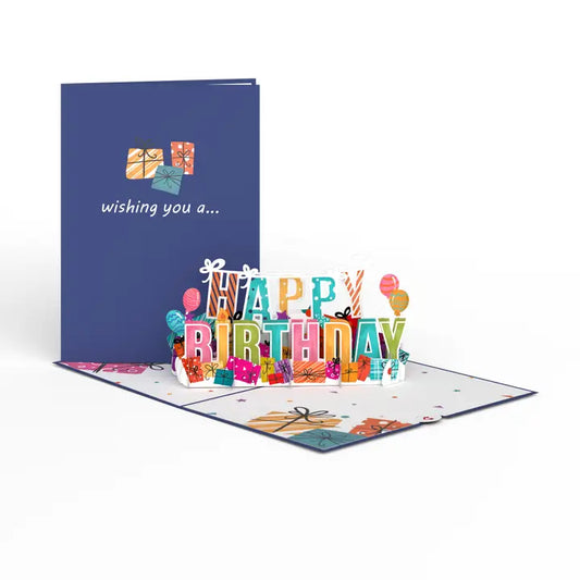 Happy Birthday Pop-Up Card, 5x7" Birthday Card