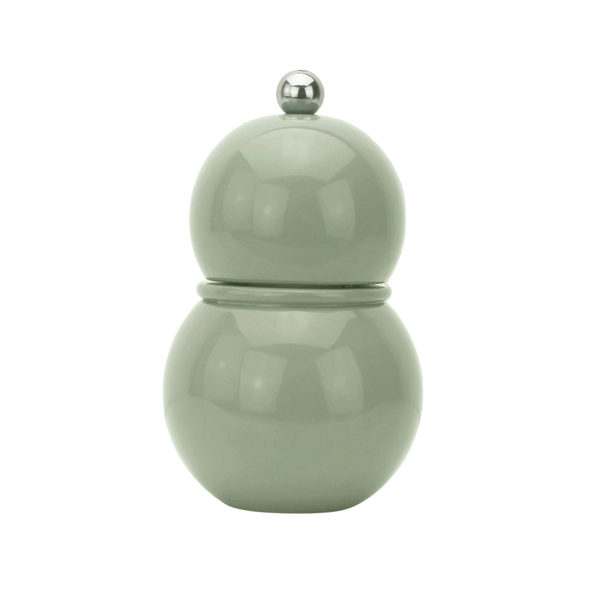 "Chubbie" (12cm) Sage Green Bobbin Salt or Pepper Mill