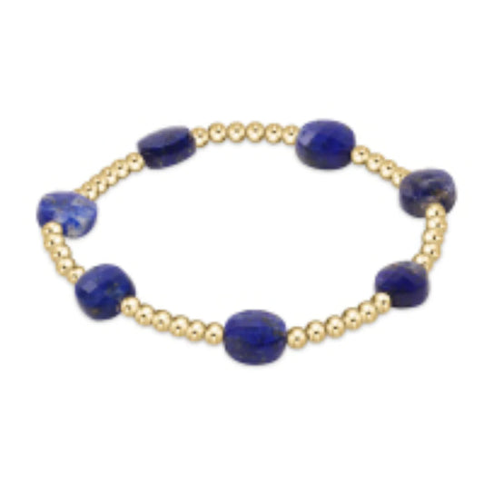 enewton Admire Gold 3mm Bead Bracelet Lapis