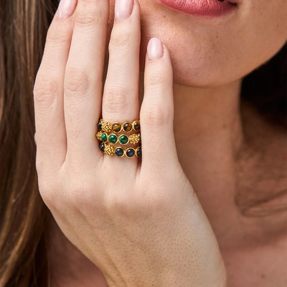 SIZE 8 Berry Gem Ring in Tiger's Eye, Capucine de Wulf