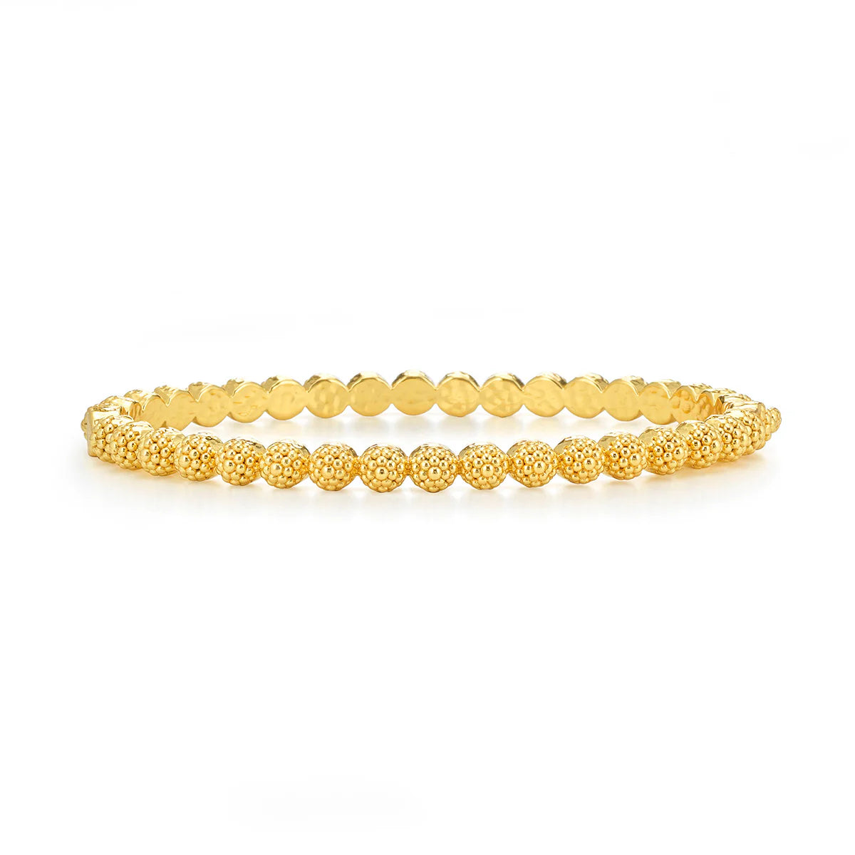 Berry Eternity Petite Hinged Bangle, S,M in Gold, Capucine de Wulf