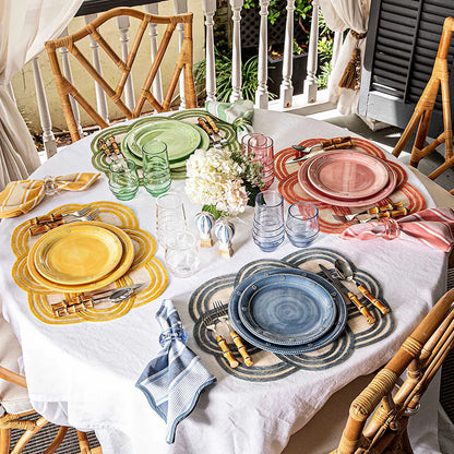 Juliska Scallop Stripe Placemats (Set of 4)