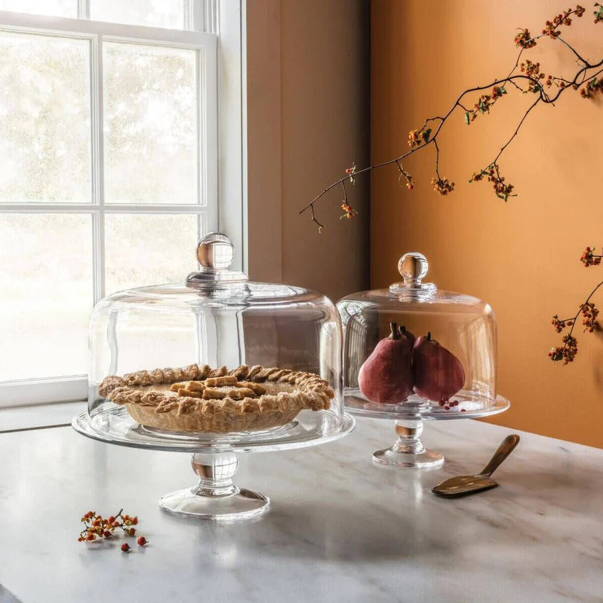 Simon Pearce Hartland Cakeplate and Dome Set, Medium