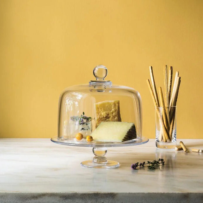 Simon Pearce Hartland Cakeplate and Dome Set, Medium