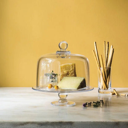 Simon Pearce Hartland Cakeplate and Dome Set, Medium