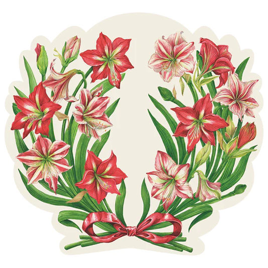 Die Cut Amaryllis Placemats
