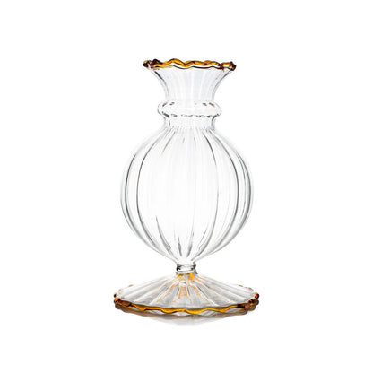Amber Miss Annie Bud Vase