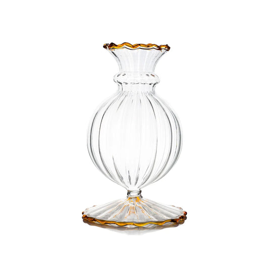 Amber Miss Annie Bud Vase