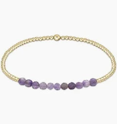enewton Amethyst - Gold Bliss 2mm Bead Bracelet
