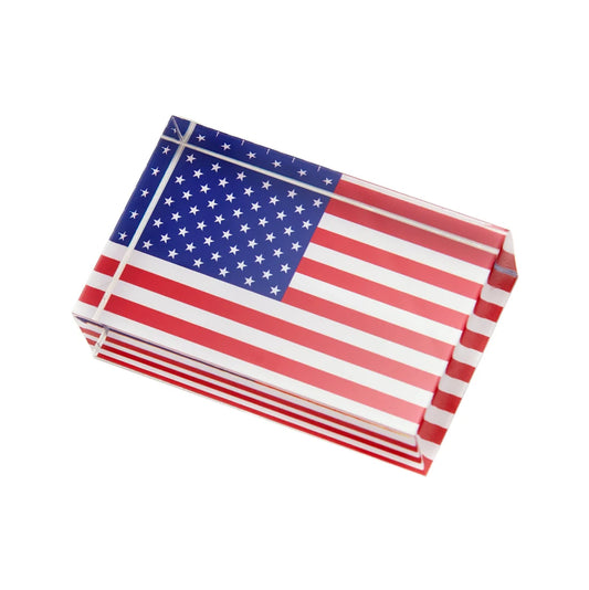 Acrylic American Flag Napkin Weight