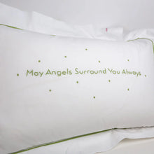 Load image into Gallery viewer, &quot;May Angels Surround You Always&quot; Pillow, Green