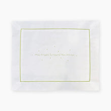 Load image into Gallery viewer, &quot;May Angels Surround You Always&quot; Pillow, Green