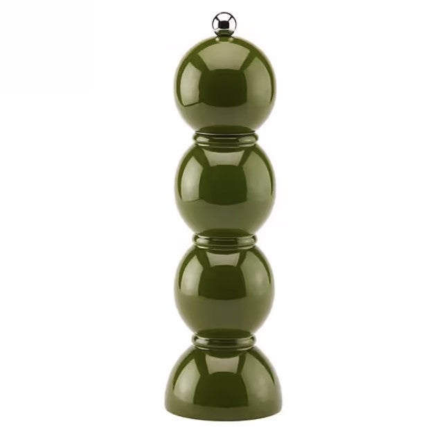 Khaki Green Bobbin Salt or Pepper Mill