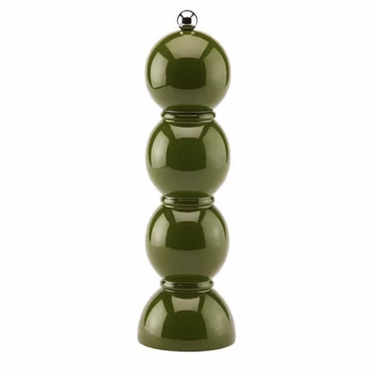 Khaki Green Bobbin Salt or Pepper Mill