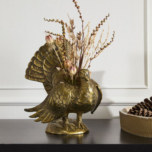 Autumn Turkey Vase