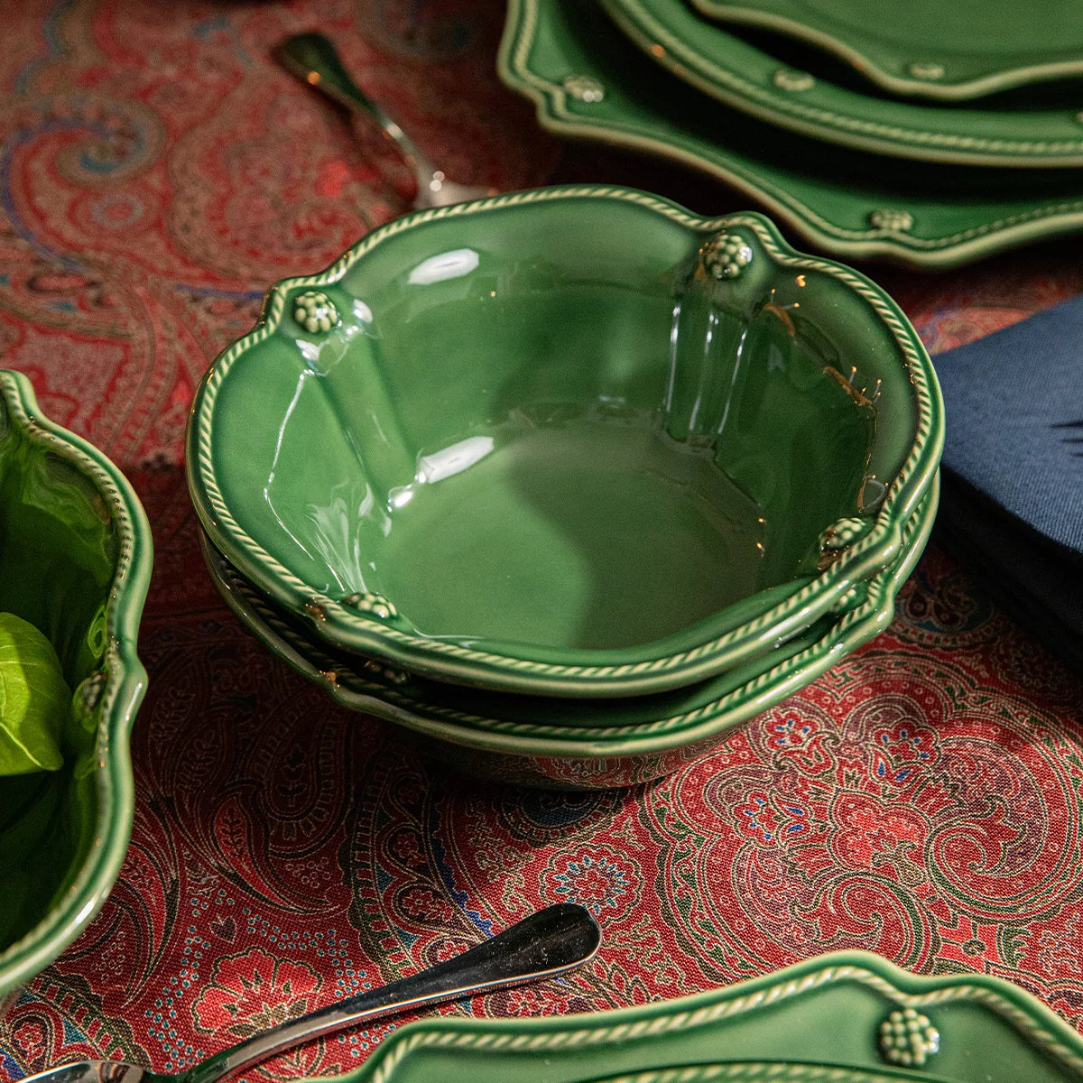 Juliska Berry & Thread Basil Scalloped Cereal Bowl