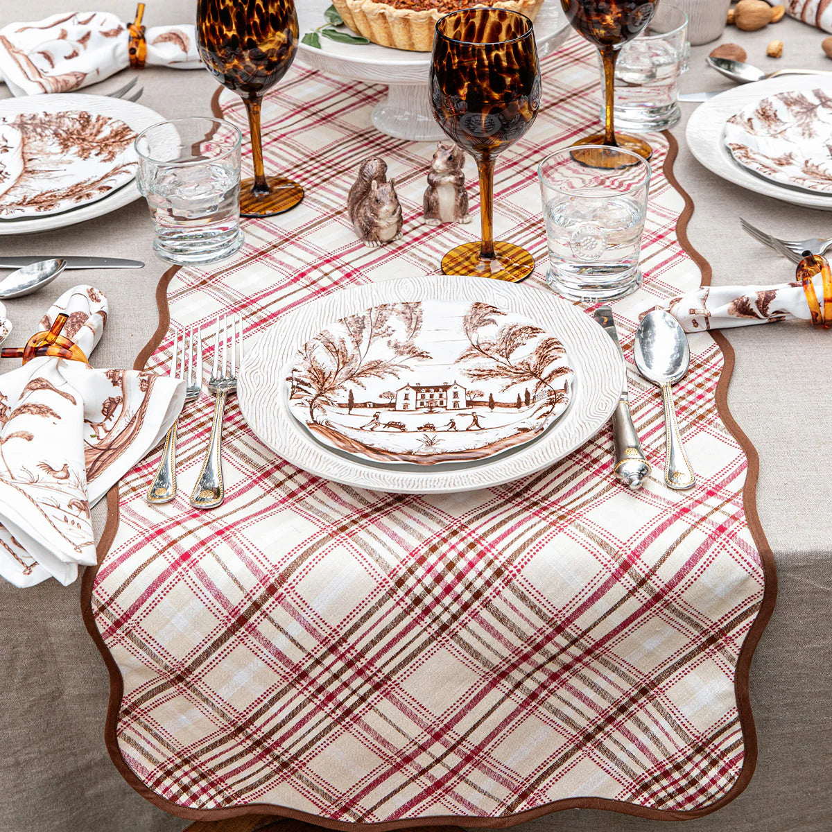 Juliska Harvest Tartan Table Runner