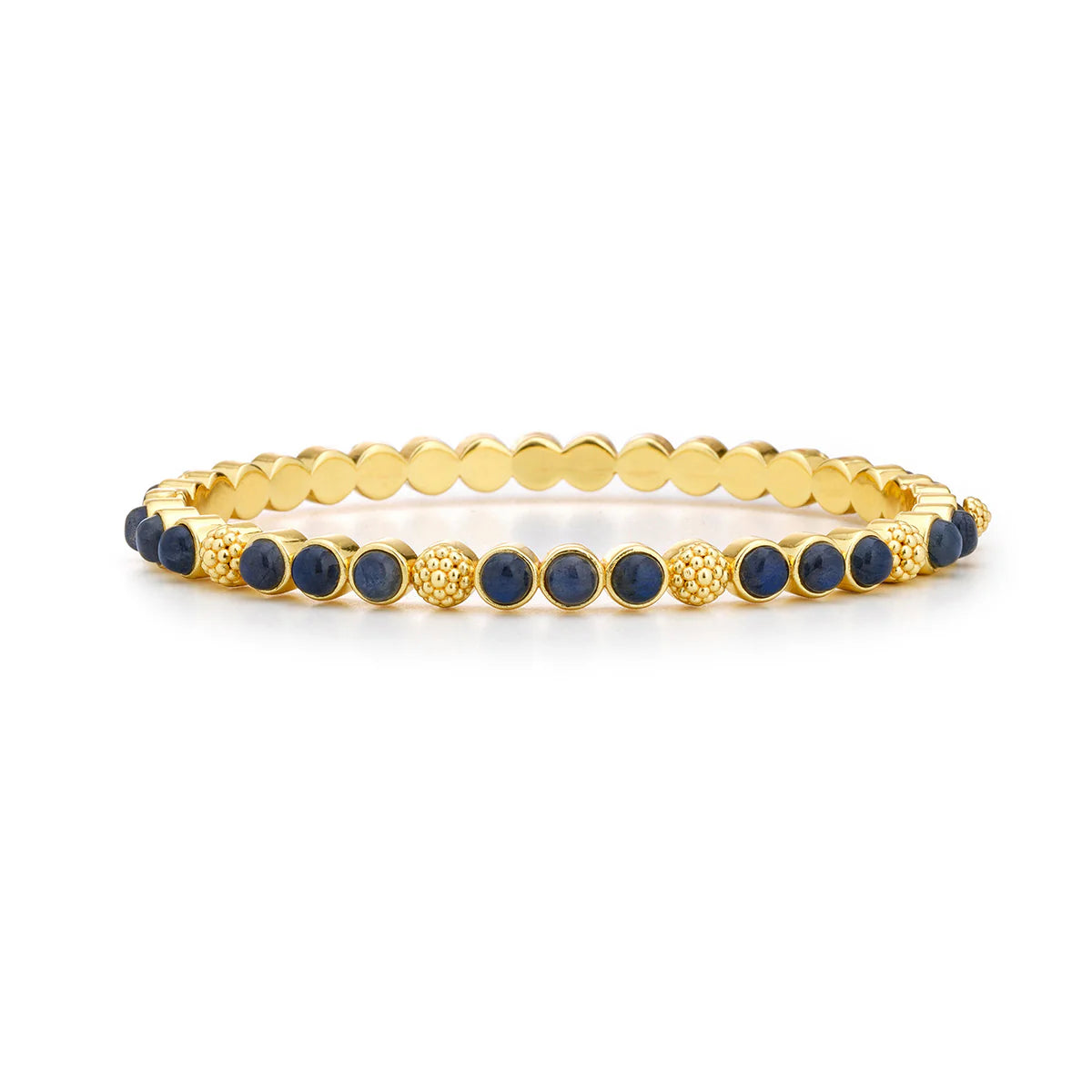 Berry Gem Petite Hinged Bangle in Blue Labradorite, Capucine de Wulf