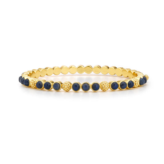 Berry Gem Petite Hinged Bangle in Blue Labradorite, Capucine de Wulf