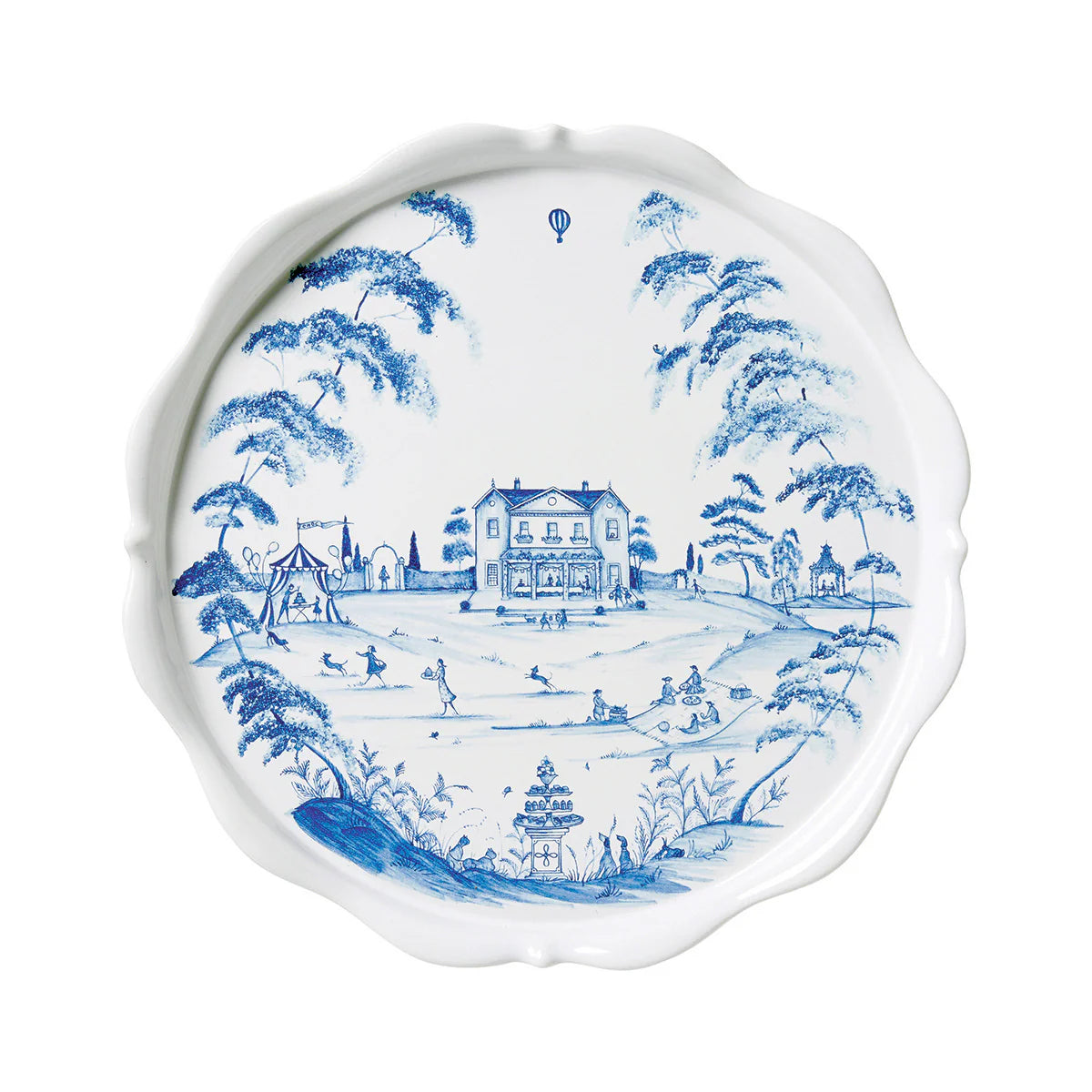 Juliska Country Estate Cake Stand in Delft Blue