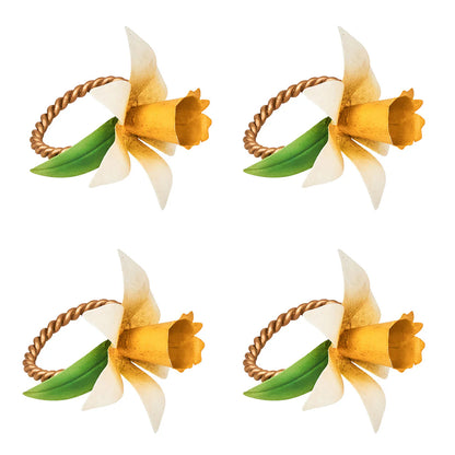 Juliska Meadow Walk Daffodil Napkin Ring (Set of 4)