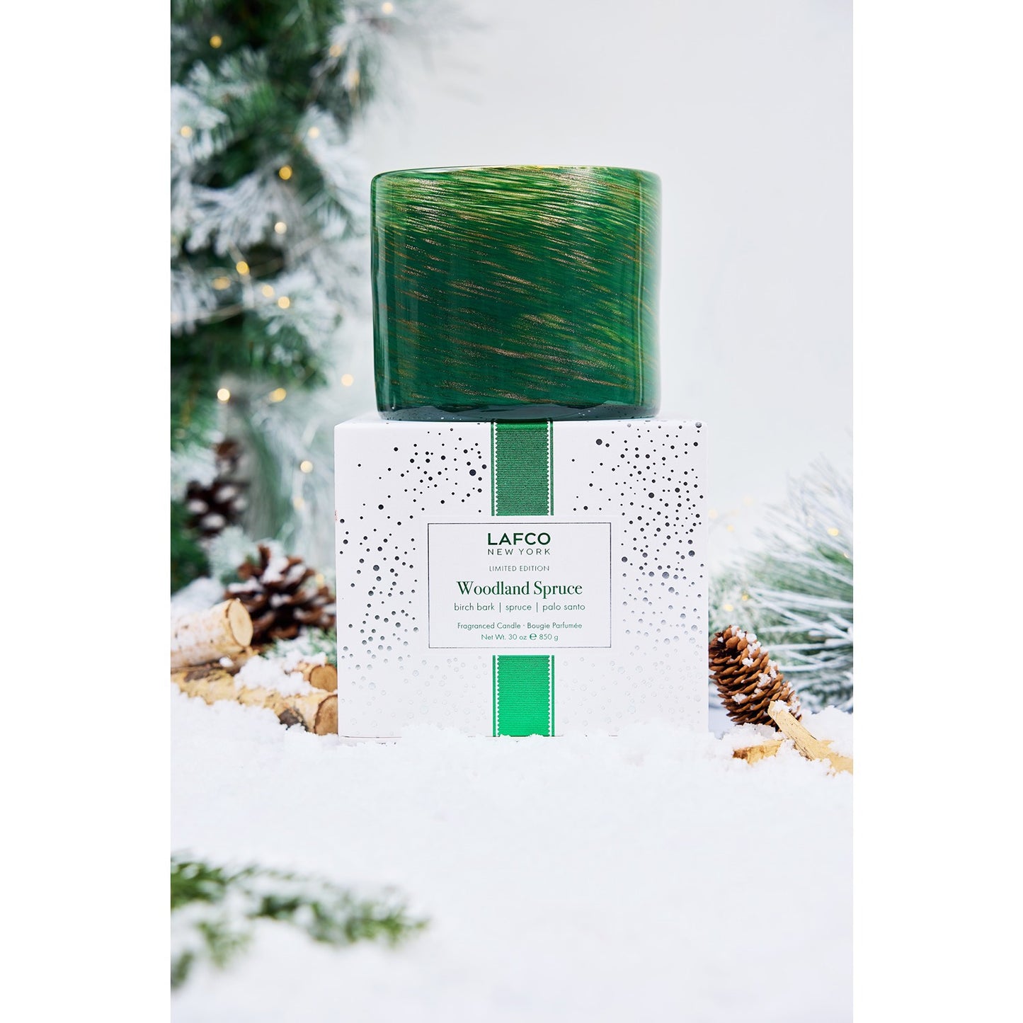 Woodland Spruce 30 oz. 3-Wick Candle, LAFCO