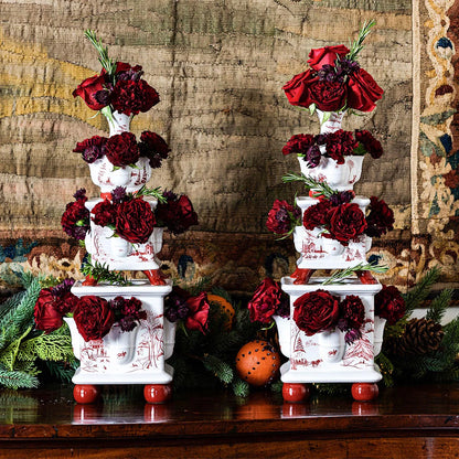 Juliska Country Estate Winter Frolic Ruby Tulipierre 3 Piece Set