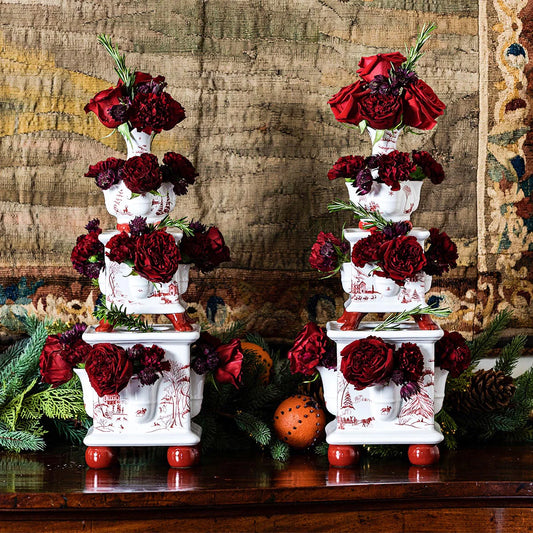 Juliska Country Estate Winter Frolic Ruby Tulipierre 3 Piece Set