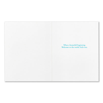 "Remember Today, For It Is The Beginning of Always..."  Baby Card