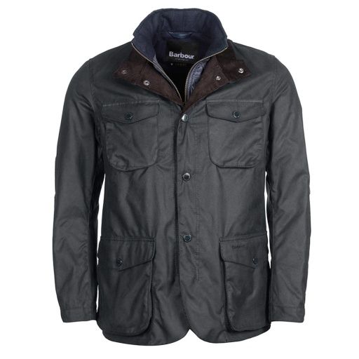 Barbour Men's Ogston Wax Jacket in Navy