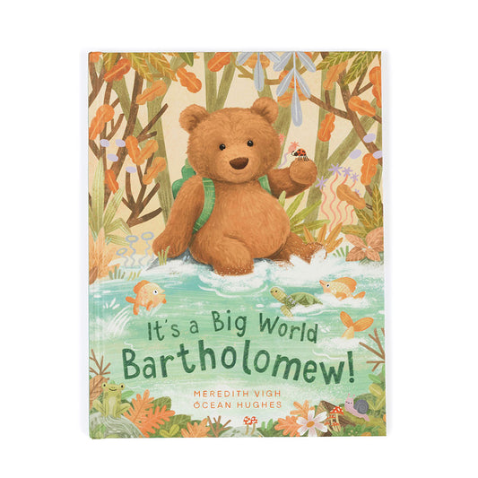 "It's a Big World Bartholomew Bear" Book, Jellycat