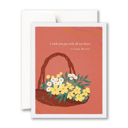 "I wish you joy with all my heart" Birthday Card