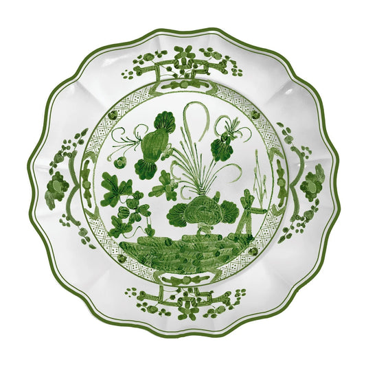 Vida Faenza Green & White 13" Round Platter