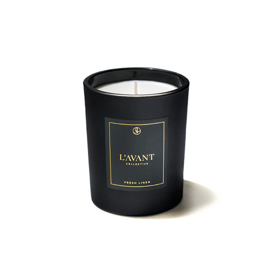 L'Avant Collective Fresh Linen Candle in Black