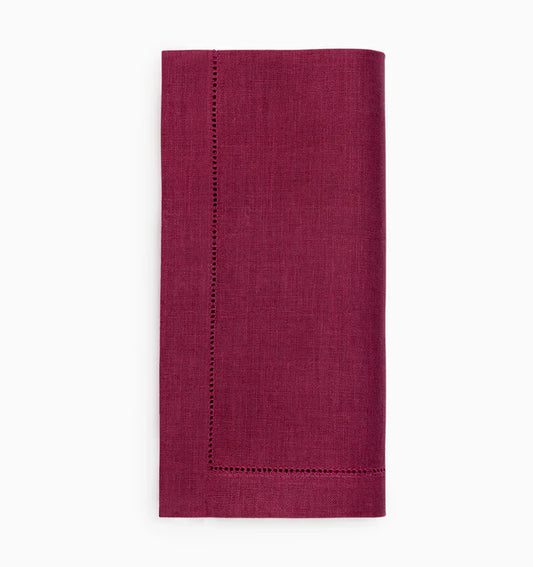 Sferra Linen Dinner Napkins 20" x 20" Berry  (Set of 4)