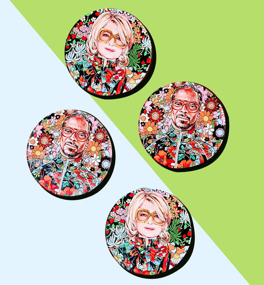 "Best Buds" Boxed Set of 4 Coasters