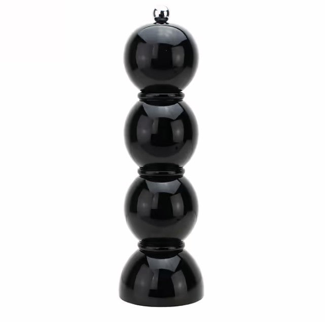Black Bobbin Salt or Pepper Mill