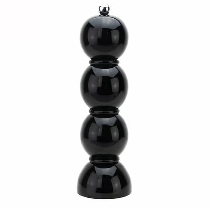 Black Bobbin Salt or Pepper Mill