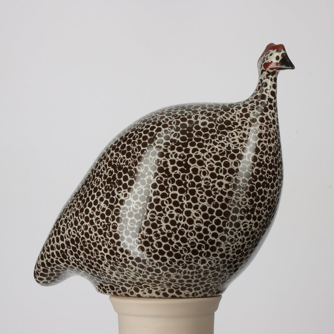 Guinea Fowl Black Spotted White