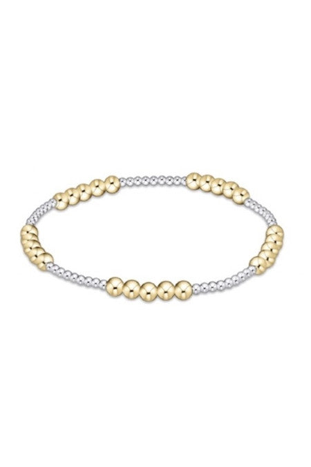 enewton Classic Blissful Pattern 2.5mm Bead Bracelet 5mm Mixed Metal