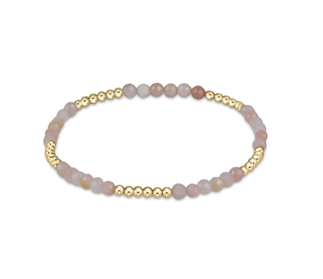 enewton Blissful Pattern 2.5mm Bead Bracelet - Pink Opal