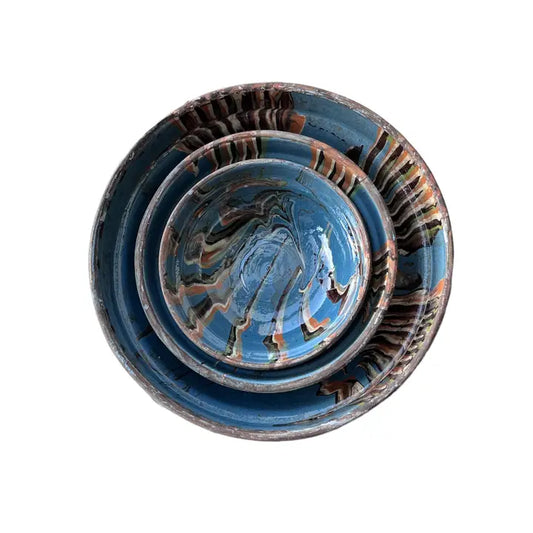 Blue Cottage Crafted Bowl
